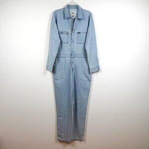 Lee Union Alls Jumpsuit Women's Size M Coveralls Blue Denim One Piece